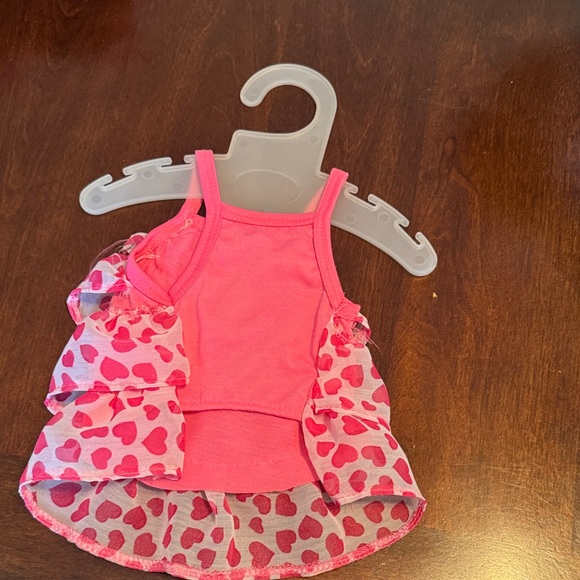 Dog Pink Heart Ruffle Tank Dress - Picture 2 of 4